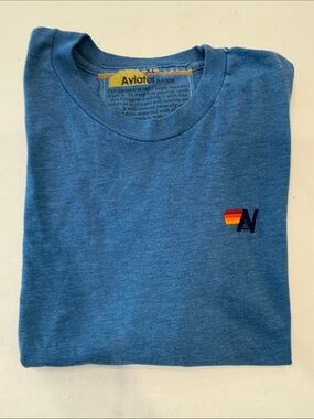 Aviator Nation Women’s Blue Crewneck T-Shirt size XL